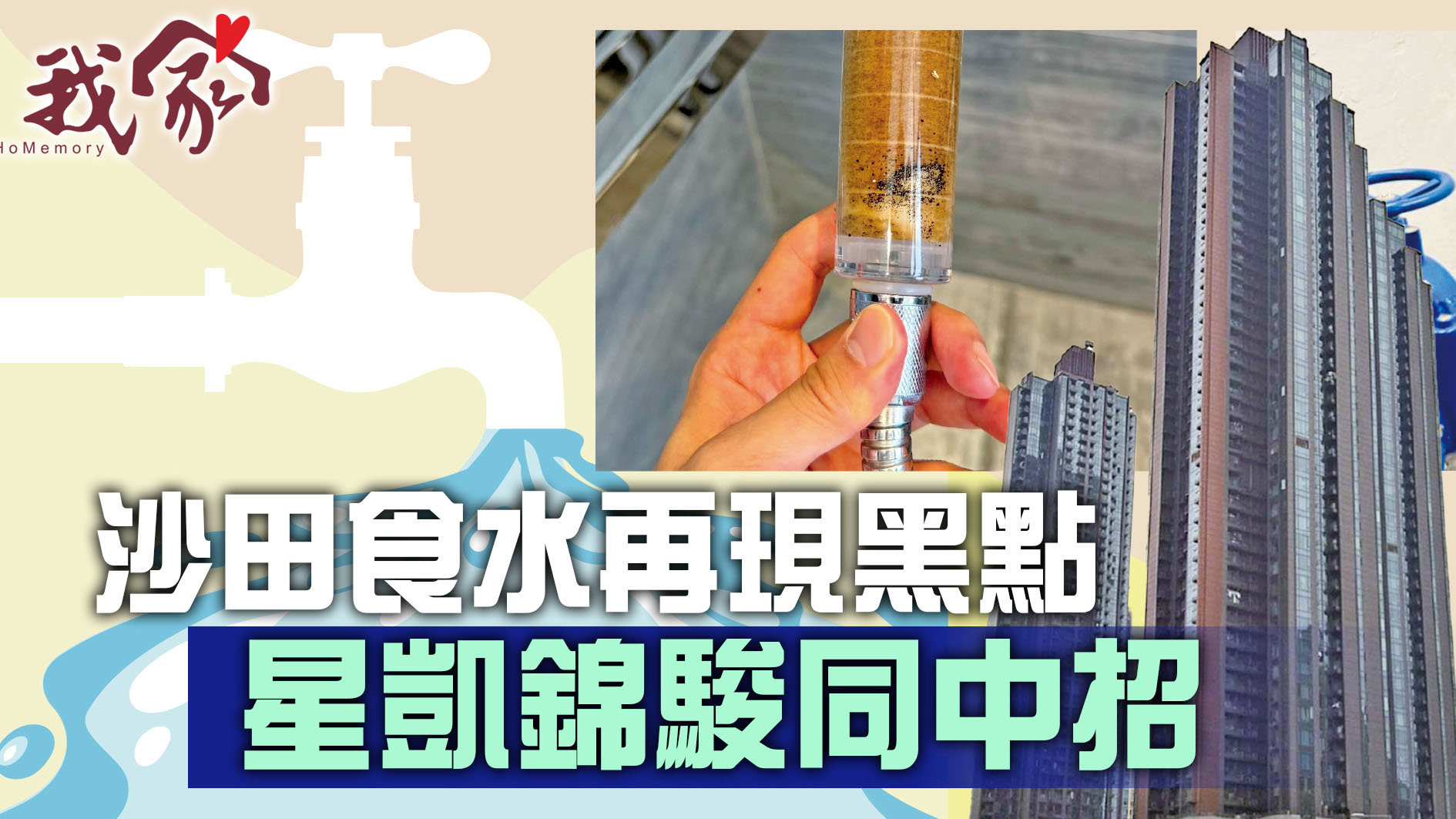 (沙田)沙田食水再現黑點 星凱錦駿同中招